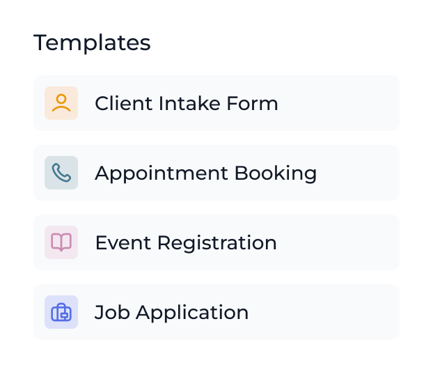 Form templates