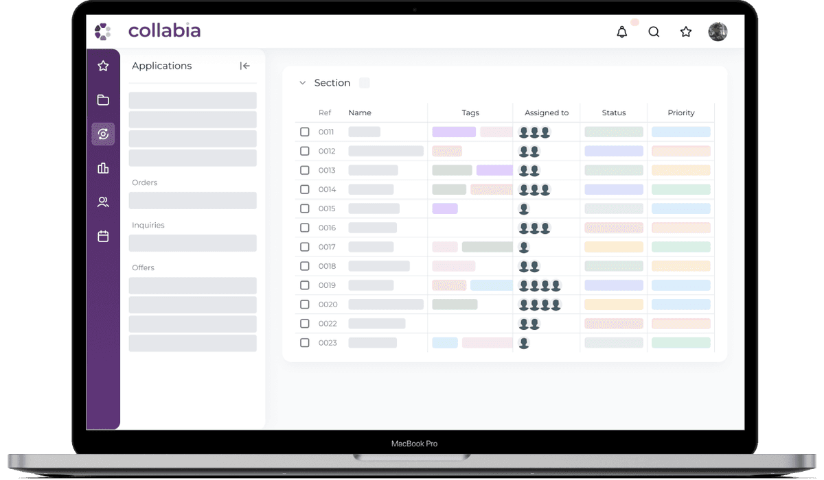 Collabia project management