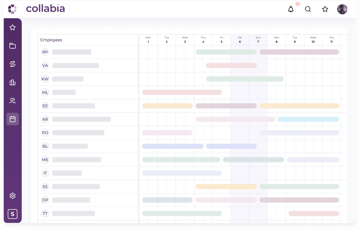 Collabia project management